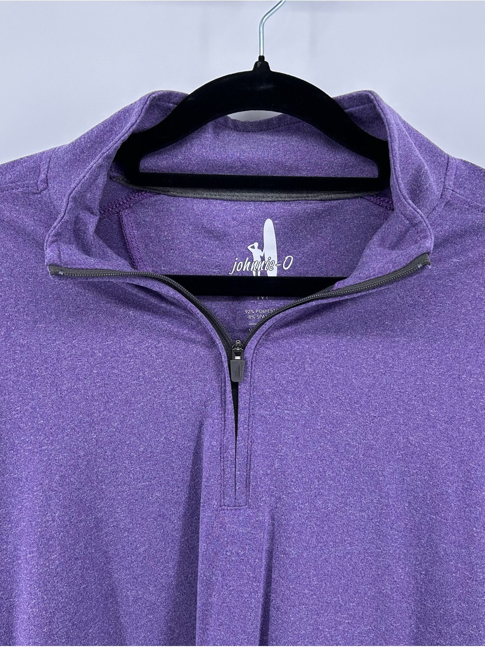 johnnie-O Galloway Purple 1/4 Zip Pullover